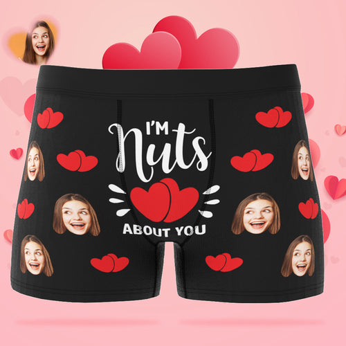 Custom Boxer Shorts - I'm Nuts About You