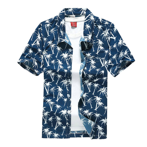 Hawaiian Shirts Plant Design Aloha Beach Shirts For Men