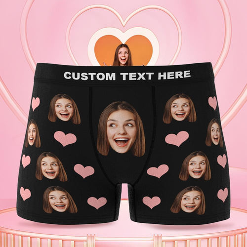 Custom Face Boxer Briefs 3D Online Preview Gifts for Boyfriend Husband Valentine's Day Gifts