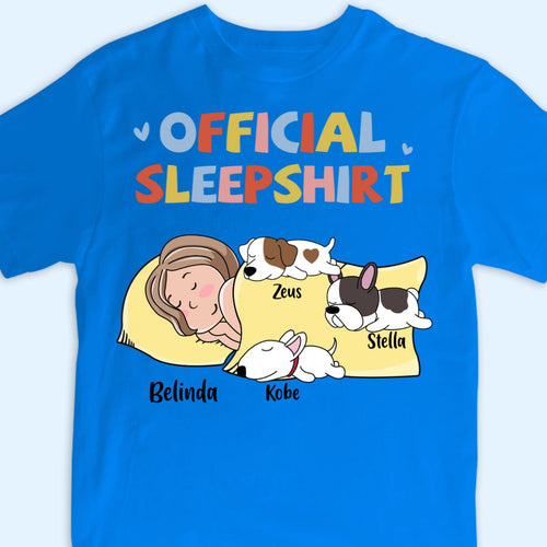 Custom Cartoon Clipart Official Sleepshirt T-shirt Personalized Gifts