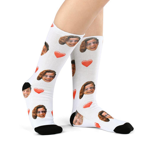 Custom Photo Love Face Socks