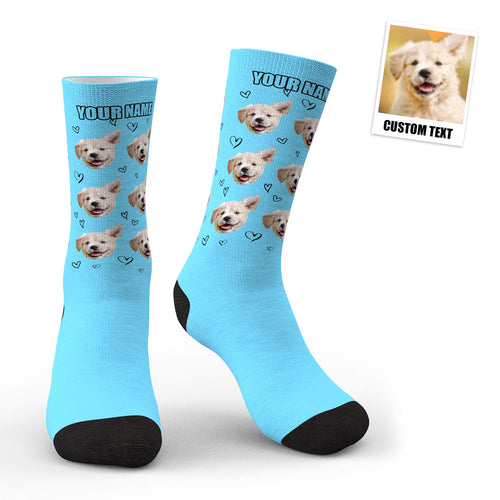 3D Preview Custom Socks Personalized Photo Socks Love Pet Socks - FaceSocksUsa