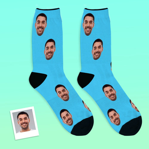Father's Day Gifts Custom Socks with Face Photo Gifts
