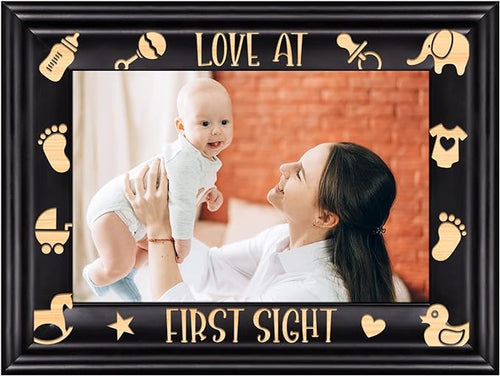 PETCEE Mothers Day Gifts for Mom Grandma Women First Mothers Day Picture Frames for Mom and Baby Grandma and Me First Mothers Day Photo Frames for New Baby Mom to be Newborn Parents Nursery Decor