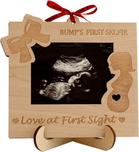 Heart's Sign Love at First Sight Ultrasound Frame | Mom To Be and Pregnant Mom Gifts | Sonogram Picture Frames | New Mom Gifts For Women Sonogram Frame