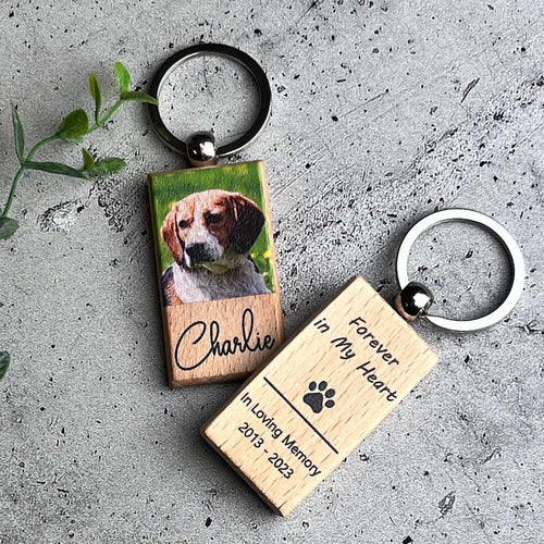 Custom Pet Keychain, Personalized Pet Photo Keychain, Pet Memorial Keychain, Pet Loss Gift, Pet Memorial Gift