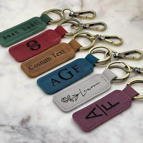 Personalized Leather Keychain, Customized Keychain,Custom Leather Key chain,coordinates key chain longitude latitude keychain,Best Gift