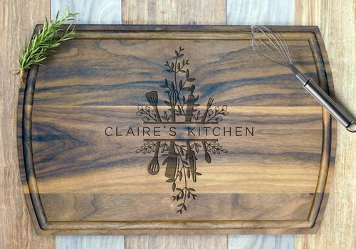 Custom Cutting Board. Kitchen Gift for Mom. Engraved Cutting Board Gift for Baker, Personalized Cutting Board Mother's Day Gift