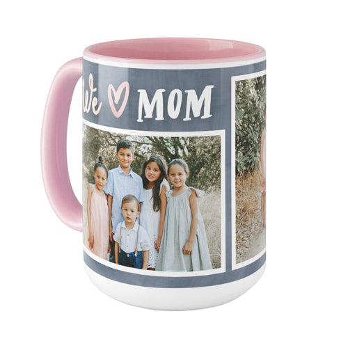 Modern We Heart Mom Mug