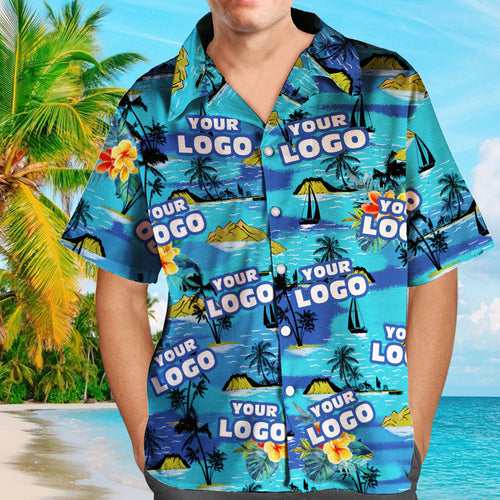 Custom Face Hawaiian Shirt Custom Tropical Shirts Men's All Over Print Hawaiian Shirt