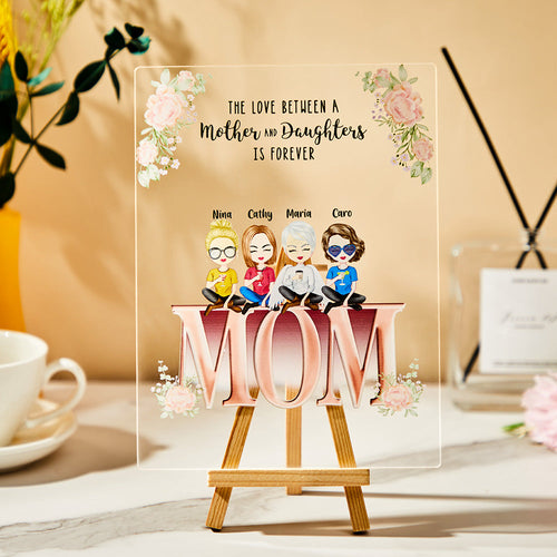 Personalized Acrylic Plaque Mother and Children Best Friends