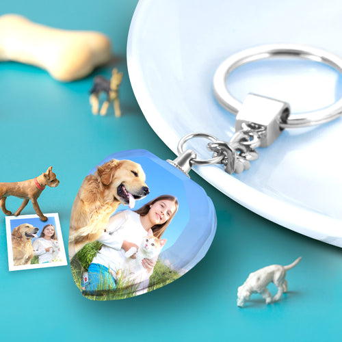 Custom Crystal Keychain Gifts for Pet Lover