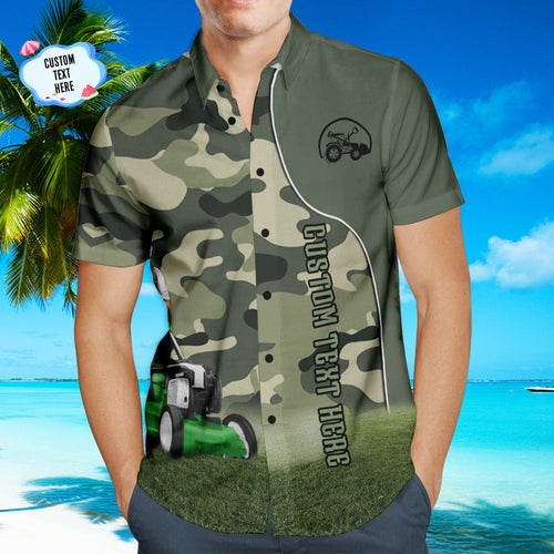 Custom Men Hawaiian Shirts Personalized Perfect Hawaiian Shirts For Landscaper