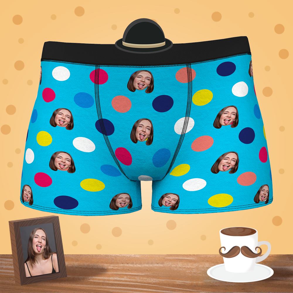 Custom Men's Dots Boxer Shorts - Younger – MyFaceSocksUSA