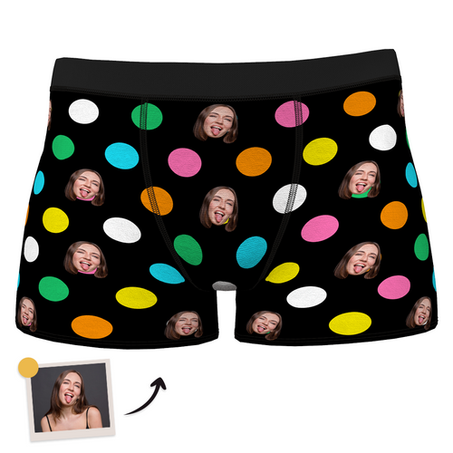 Custom Men's Dots Boxer Shorts - Popular