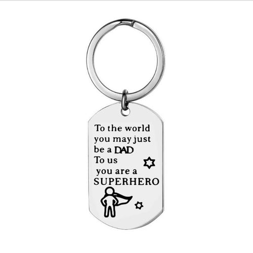 Father's Gift Keychain, To the world you may just be a dad, Gifts for dad, Father's keychain, Grandpa gift, Step dad gift