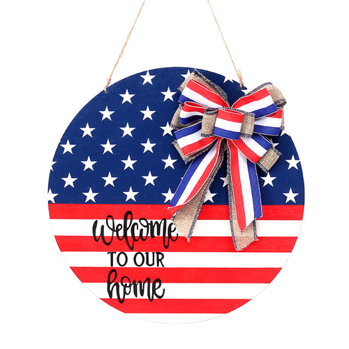 American Independence Day Wooden Door Decoration Listing