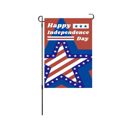 American Independence Day Garden Flag Oxford Cloth Linen Double-sided Holiday Flag Courtyard Decoration Garden Flag 11.81 x 17.72 inches