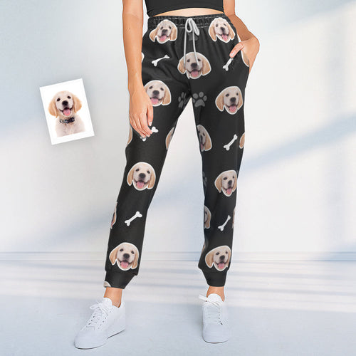Custom Sweatpants Unisex Joggers with Your Pet Face