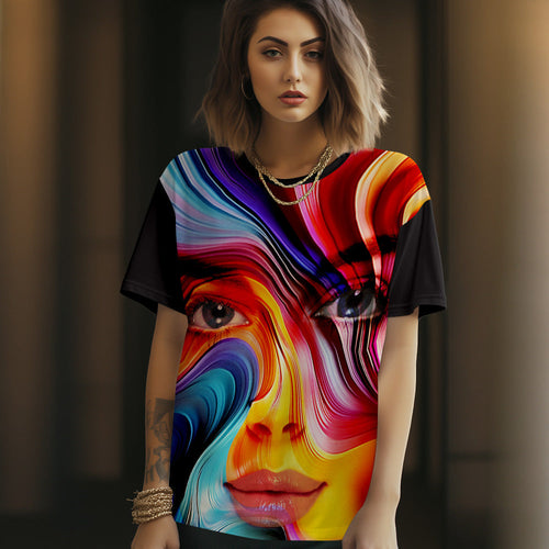 Custom Face T-shirt Personalized Photo T-shirt Gift For Women And Men Gifts for Girlfriend
