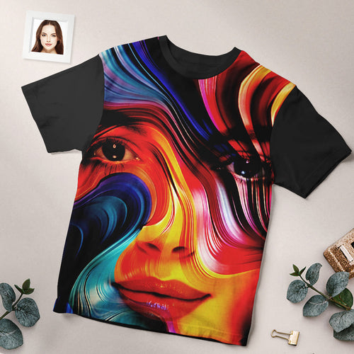 Custom Face T-shirt Personalized Photo T-shirt Gift For Women And Men Gifts for Couple