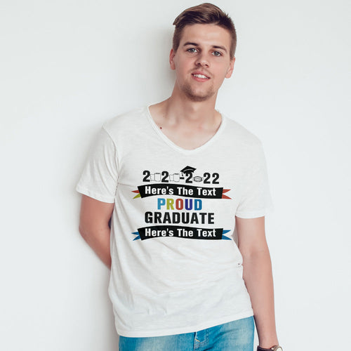 Custom Photo T-shirt Personalized Proud 2020-2022 Graduation Unique Gift