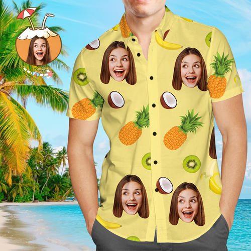 Custom Face Shirt Hawaiian Shirt Summer Photo Shirt