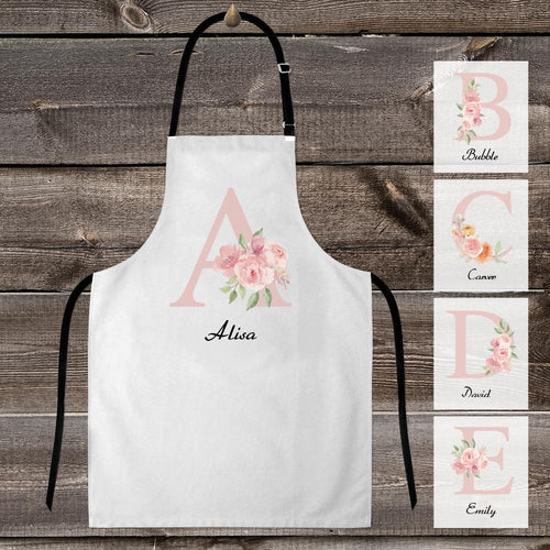 Custom Apron Choose Your Name-Personalized Letter Name Apron