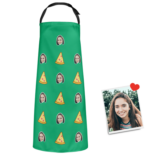 Custom Face Stylish and Personalized Apron - Pizza