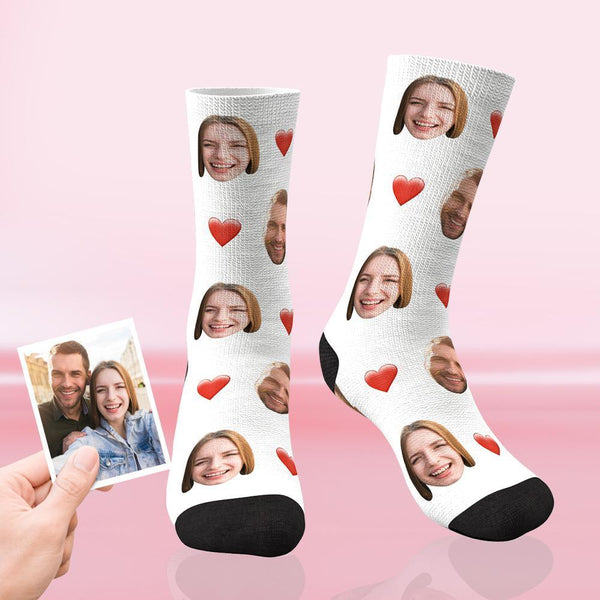 Custom Heart Socks With Heart For Your Love