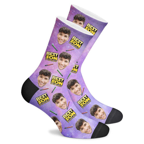 Custom Best Son In The Galaxy Socks
