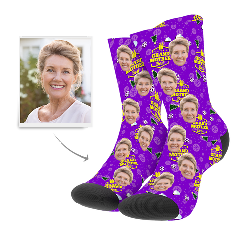 Christmas Custom Grand Mother Socks