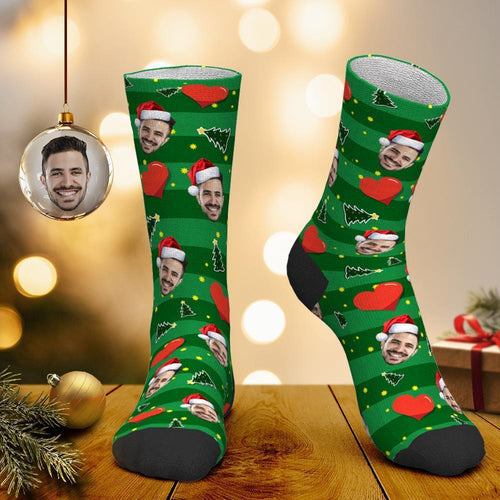 Christmas Custom Heart Socks Gift