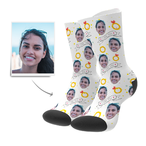 Custom I Love You Socks