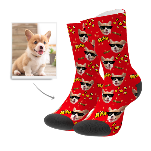 Custom Rich Dog Socks