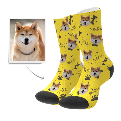 Custom Woof Dog Socks
