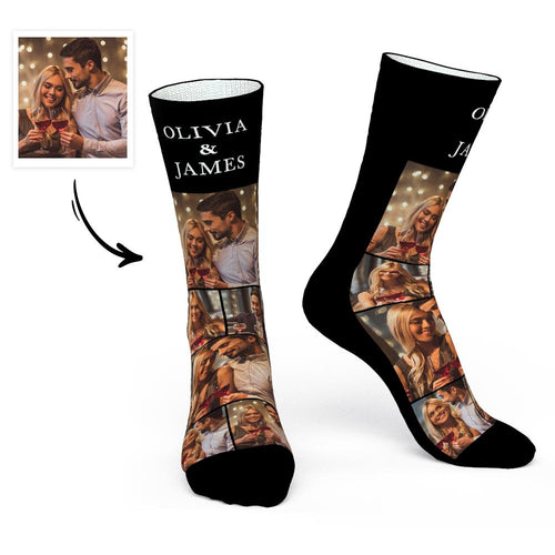 Custom Photo and Name Socks For Your Lover