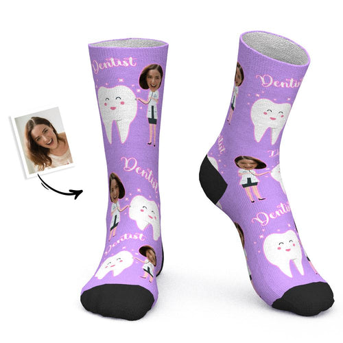 Custom Socks Personalized Photo Socks Dentist Socks