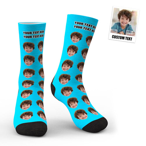 3D Preview Custom Face Socks Gifts For Dad #1 Daddy - FaceSocksUsa