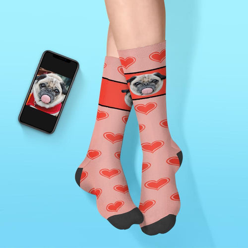Custom Pet Face Sock Personalized Dog Photo Sock - Hot Sale